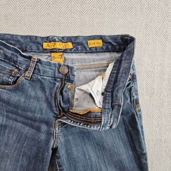 Seven 7 For All Mankind Jeans Women's Size 6 (W30 L30) Medium Wash Boot Cut EUC - Picture 12 of 13